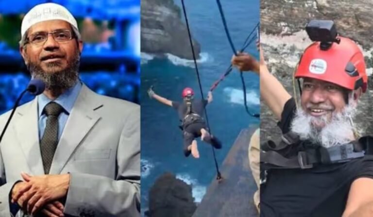 Watch: From Preaching to Plunging: Dr Naik Goes Sky-High